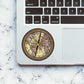 Compass Sticker waterproof vinyl decal for laptop, bike, car & bottle
