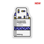 Corporate Happiness Sticker waterproof vinyl decal for laptop, bike, car & bottle