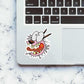 Courage the Cowardly Dog Sticker waterproof vinyl decal for laptop, bike, car & bottle