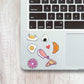 Cute Mini Stickers Sheet waterproof vinyl decal for laptop, bike, car & bottle