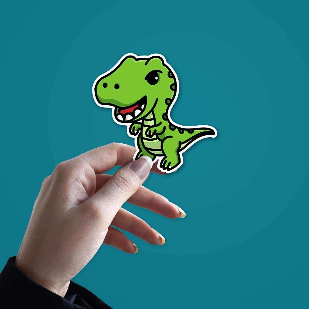 Cute T - rex Sticker - STICK IT UP