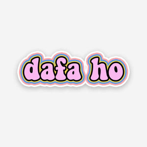Dafa Ho Sticker waterproof vinyl decal for laptop, bike, car & bottle