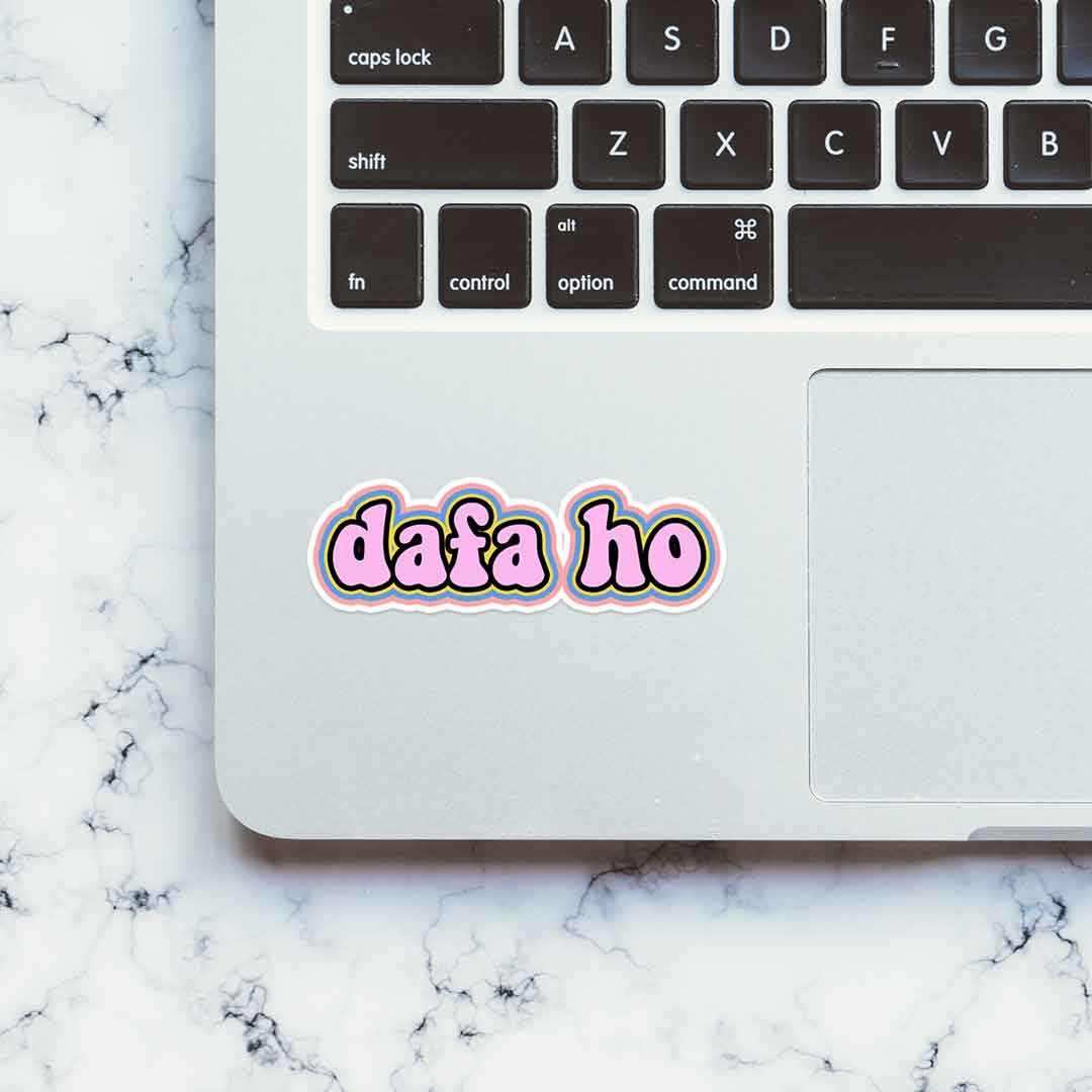 Dafa Ho Sticker waterproof vinyl decal for laptop, bike, car & bottle