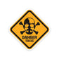 Danger Toxic Sticker waterproof vinyl decal for laptop, bike, car & bottle