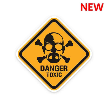 Danger Toxic Sticker waterproof vinyl decal for laptop, bike, car & bottle