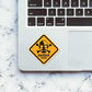Danger Toxic Sticker waterproof vinyl decal for laptop, bike, car & bottle