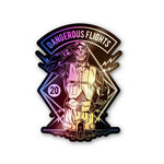 Dangerous flights Holographic Stickers waterproof vinyl decal for laptop, bike, car & bottle