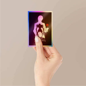 Death Note Holographic Stickers waterproof vinyl decal for laptop, bike, car & bottle