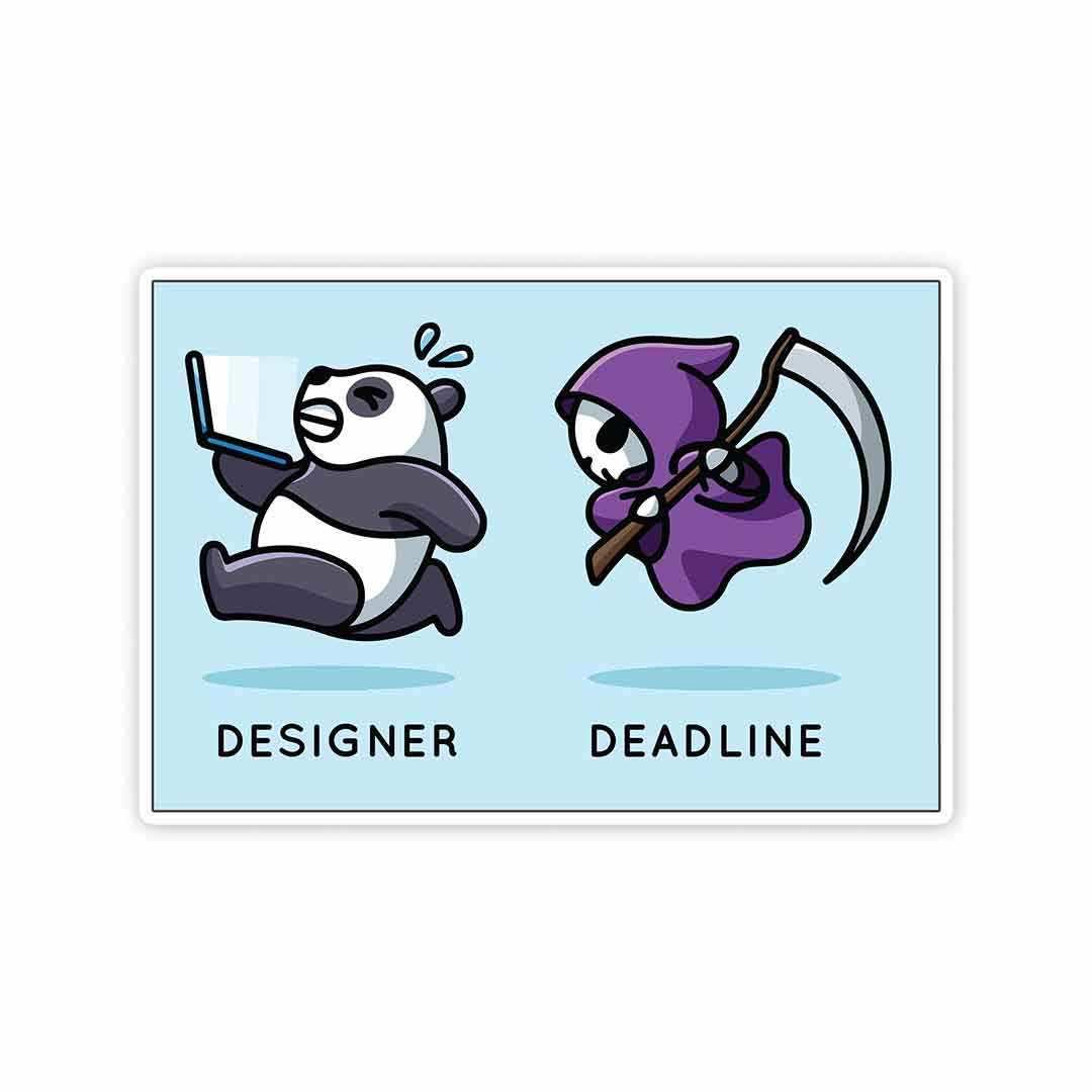 Designer and Deadlines Sticker - Stickers | STICK IT UP