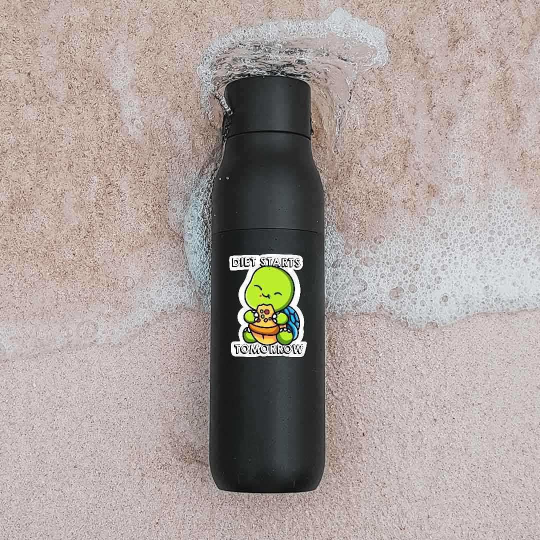 Diet Starts Tomorrow Sticker waterproof vinyl decal for laptop, bike, car & bottle