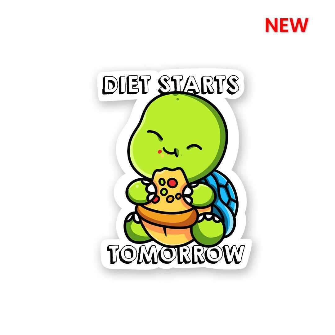 Diet Starts Tomorrow Sticker - Stickers | STICK IT UP