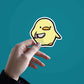 Duck With Knife Sticker waterproof vinyl decal for laptop, bike, car & bottle