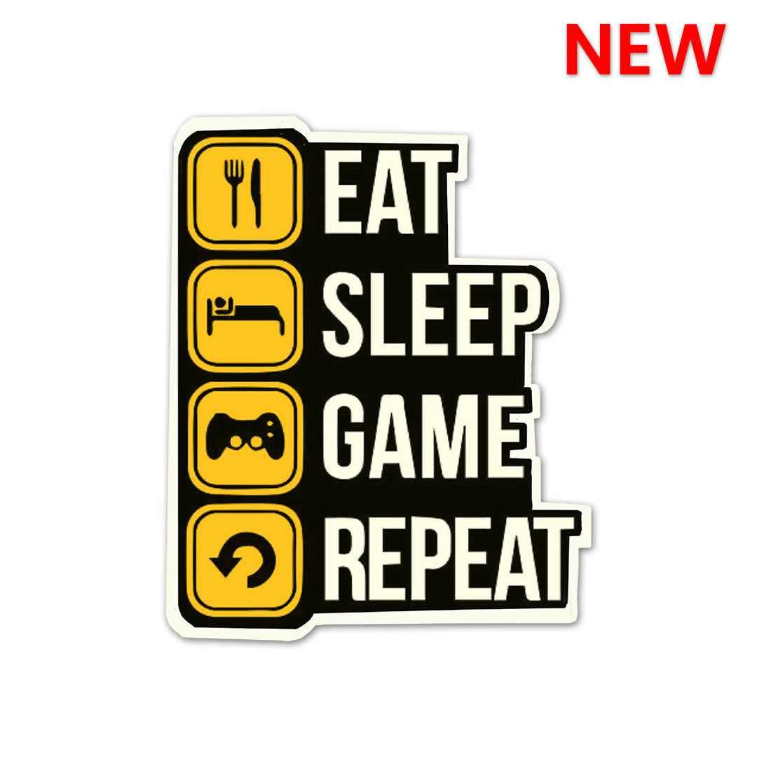 Eat Sleep Game V2 Sticker - Stickers | STICK IT UP
