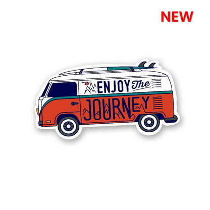 Enjoy the Journey Sticker waterproof vinyl decal for laptop, bike, car & bottle
