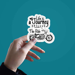 Enjoy the Ride Sticker waterproof vinyl decal for laptop, bike, car & bottle