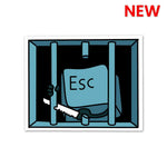 ESCape Sticker waterproof vinyl decal for laptop, bike, car & bottle