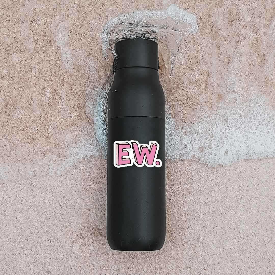 EW Sticker waterproof vinyl decal for laptop, bike, car & bottle