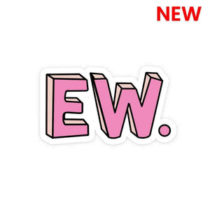 EW Sticker waterproof vinyl decal for laptop, bike, car & bottle