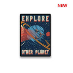 Explore Other Planet Sticker waterproof vinyl decal for laptop, bike, car & bottle