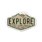 Explore Sticker waterproof vinyl decal for laptop, bike, car & bottle
