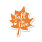 Fall In Love Sticker waterproof vinyl decal for laptop, bike, car & bottle