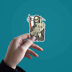 F**K YOU Sticker waterproof vinyl decal for laptop, bike, car & bottle