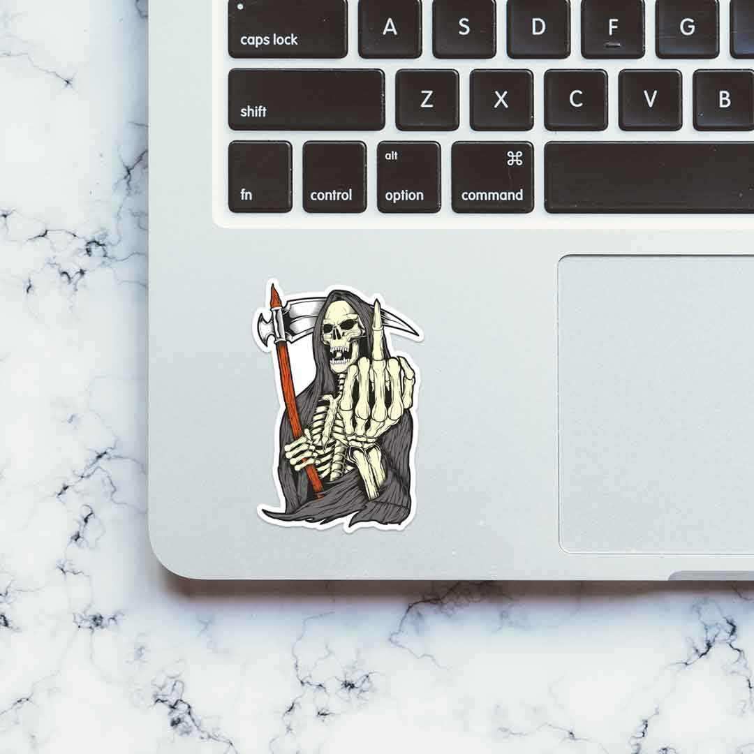 F**K YOU Sticker waterproof vinyl decal for laptop, bike, car & bottle