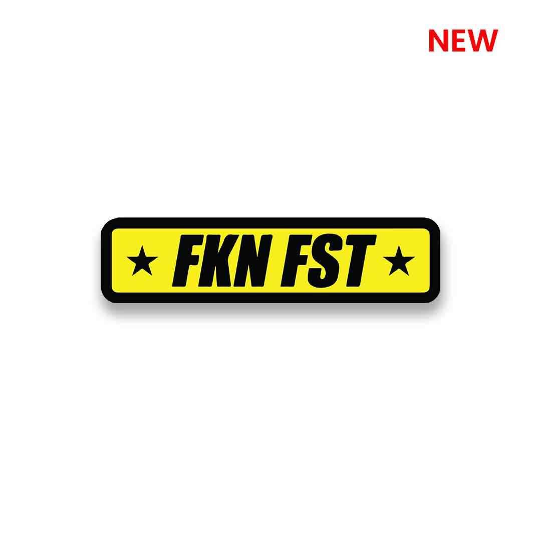 FKN FST Sticker waterproof vinyl decal for laptop, bike, car & bottle