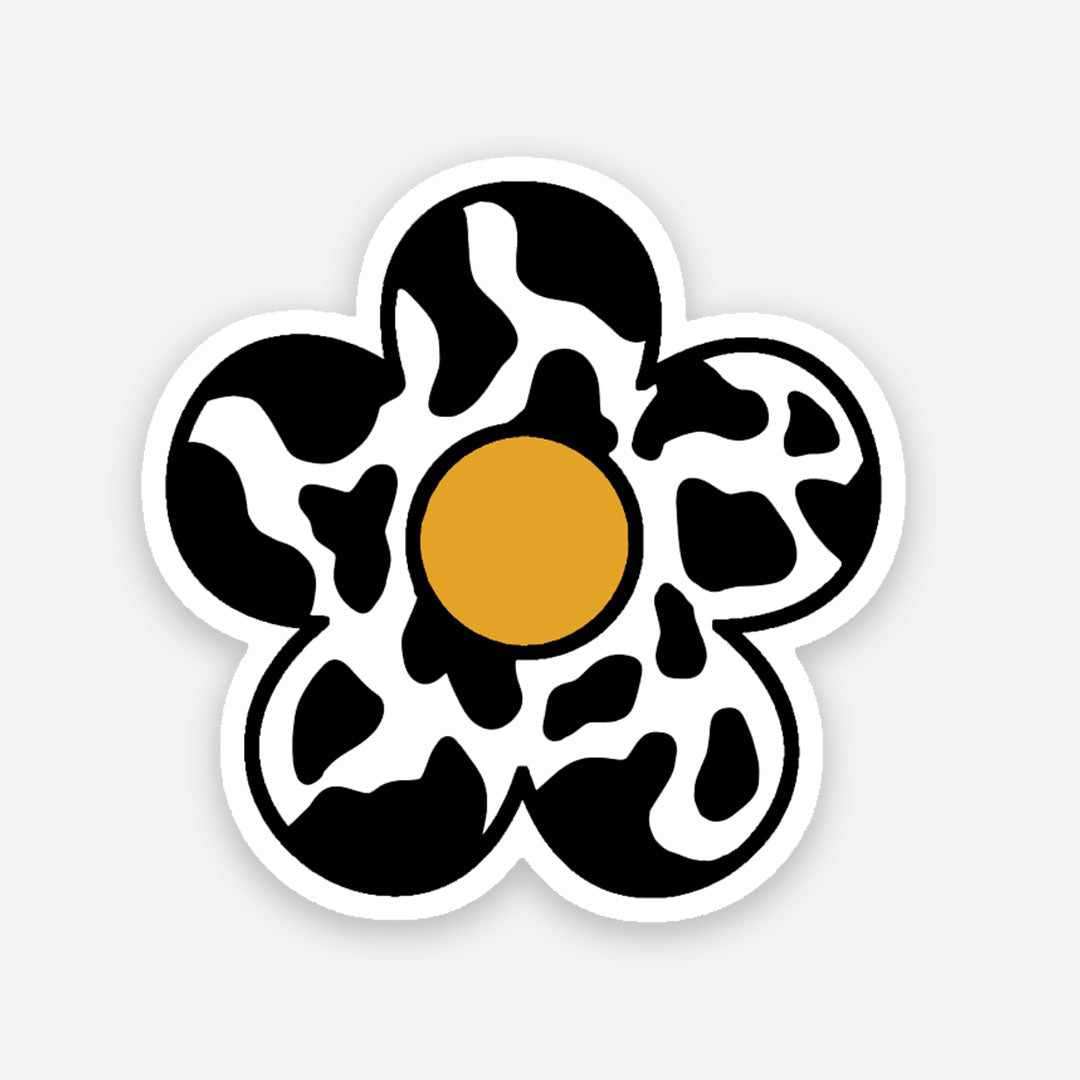 Flower sticker waterproof vinyl decal for laptop, bike, car & bottle