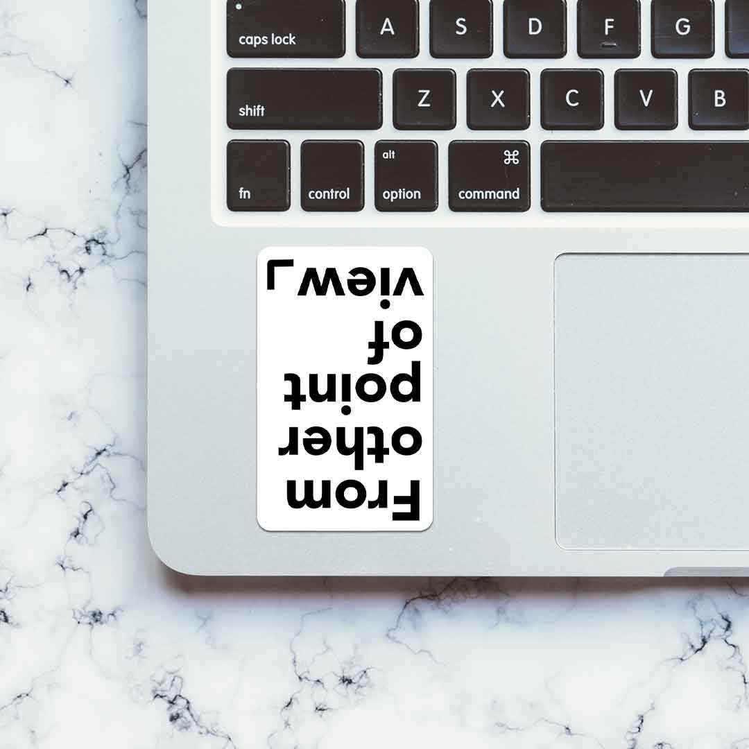 From another POV Sticker waterproof vinyl decal for laptop, bike, car & bottle