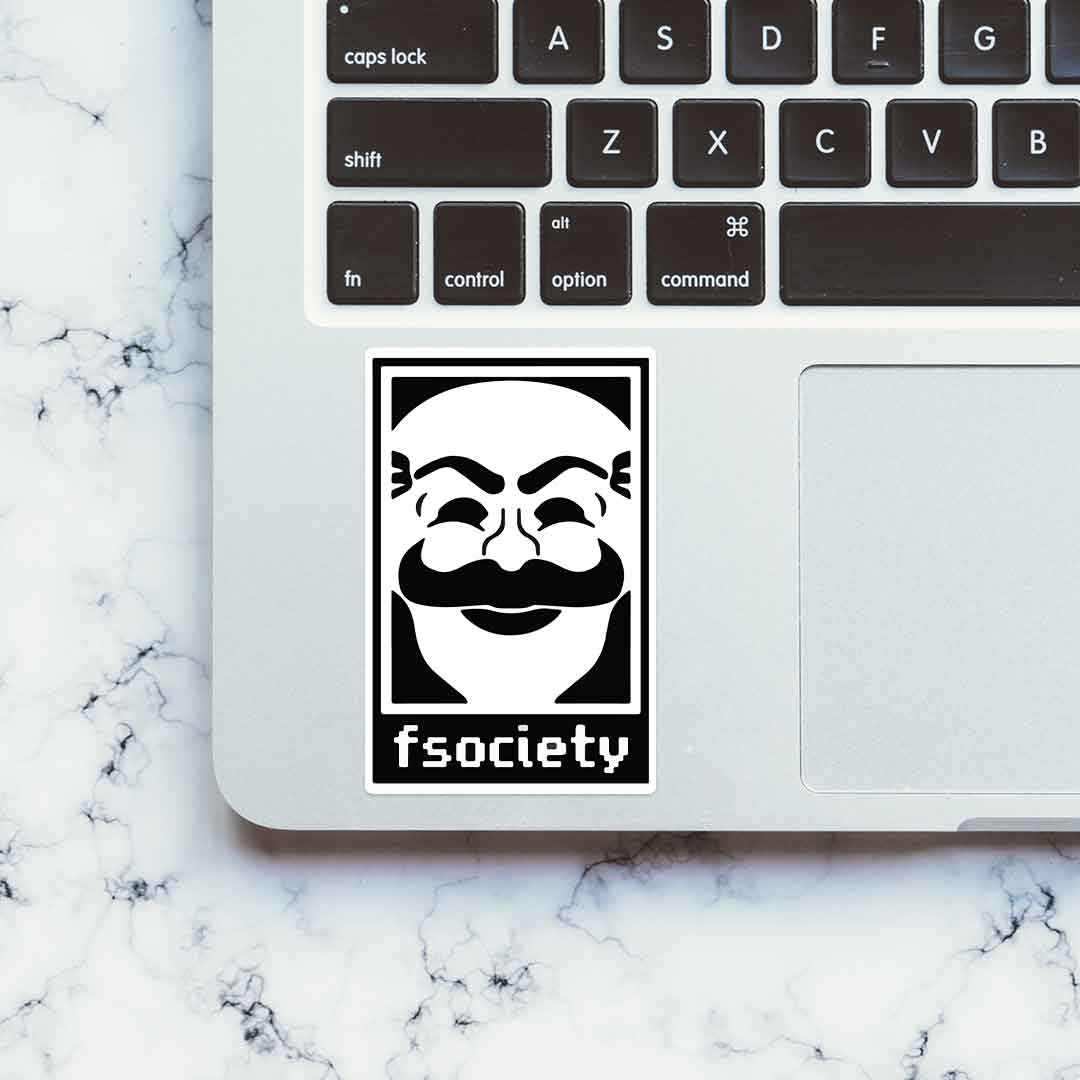 fsociety Sticker waterproof vinyl decal for laptop, bike, car & bottle