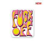 Fuck Off Sticker waterproof vinyl decal for laptop, bike, car & bottle