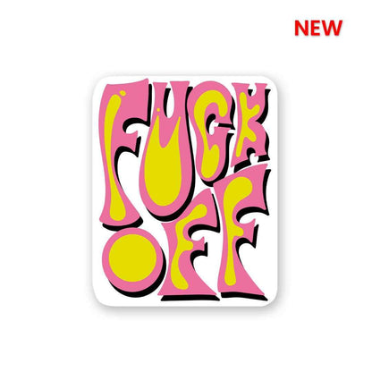 Fuck Off Sticker waterproof vinyl decal for laptop, bike, car & bottle
