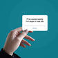 Fuck Social Media Sticker waterproof vinyl decal for laptop, bike, car & bottle