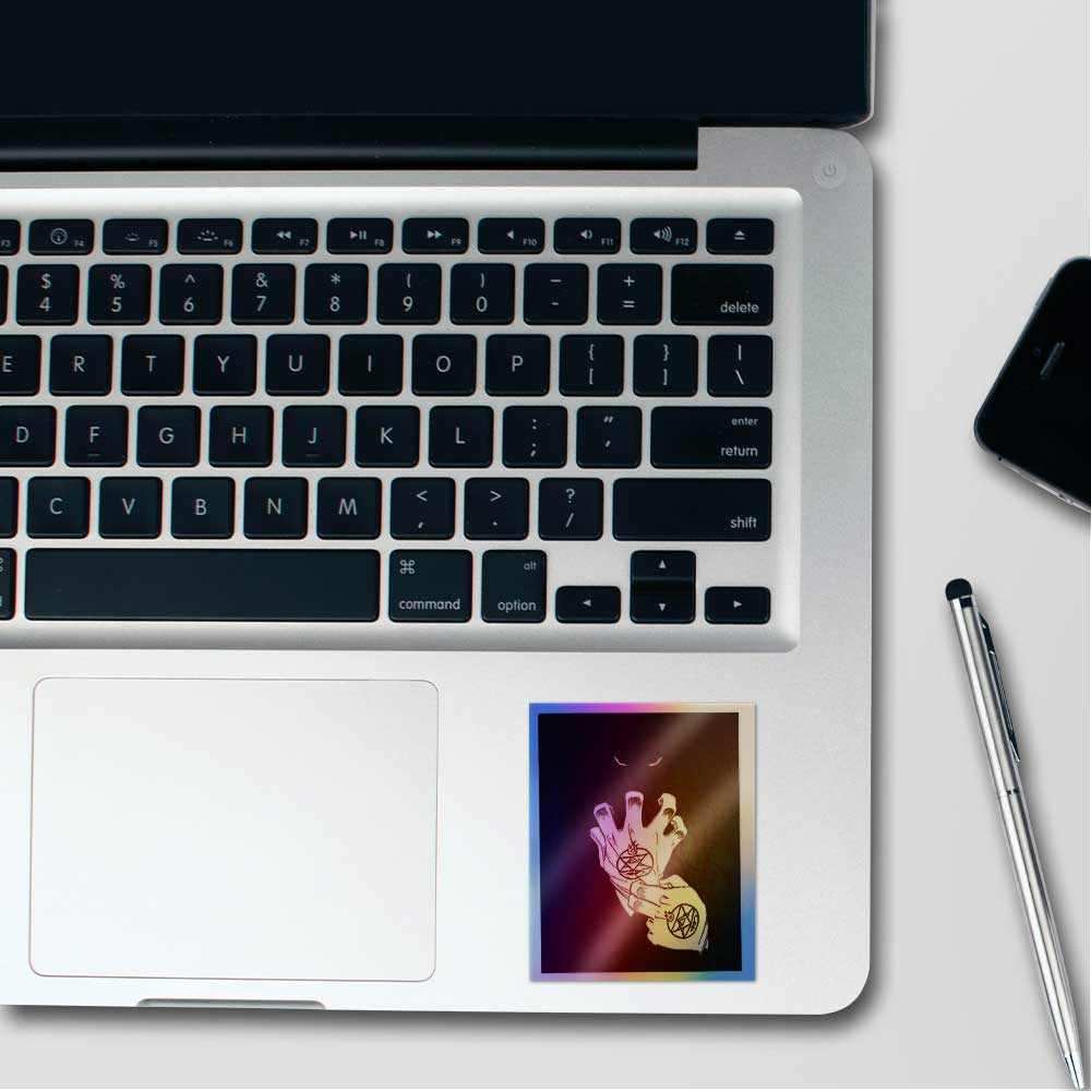 Full Metal Alchemist Hand Holographic Stickers waterproof vinyl decal for laptop, bike, car & bottle