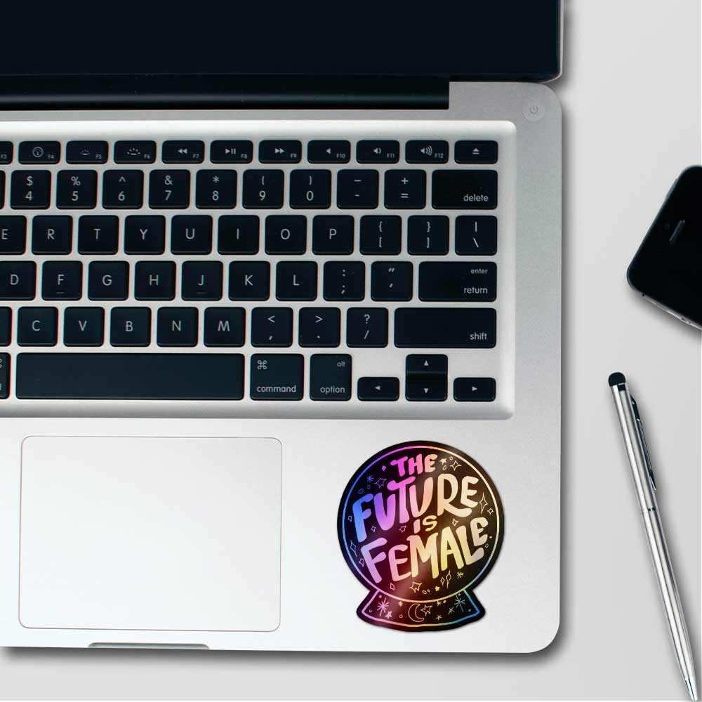 Future is female Holographic Stickers waterproof vinyl decal for laptop, bike, car & bottle