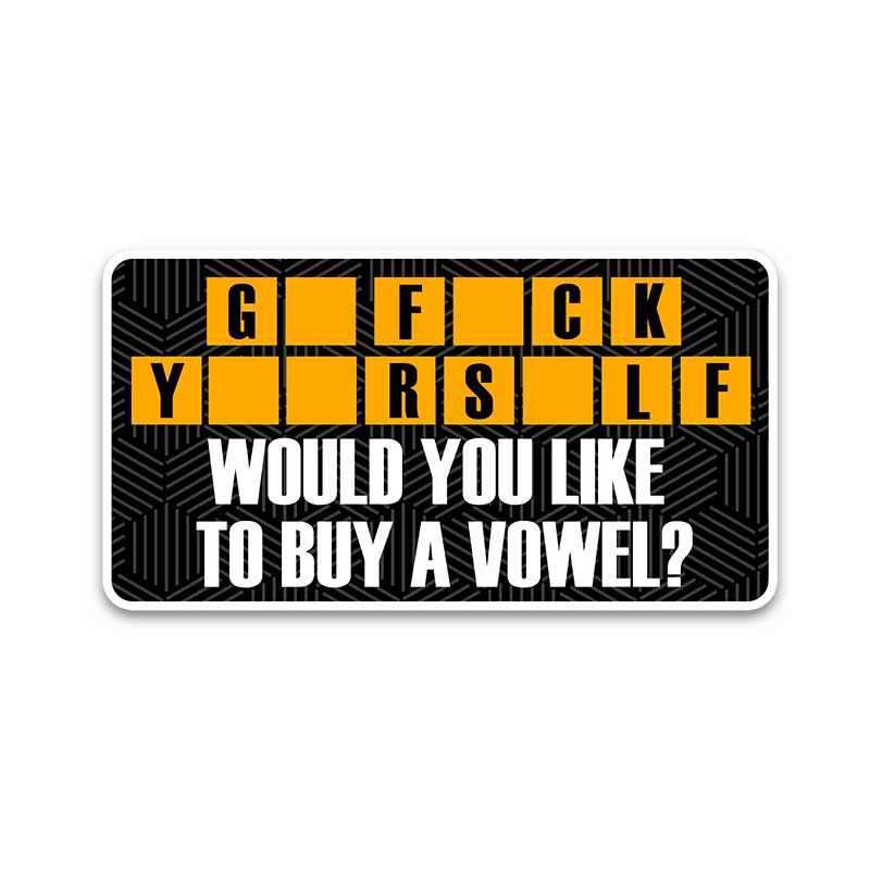 G_ F__k Y__R S_LF Bumper Sticker waterproof vinyl decal for laptop, bike, car & bottle