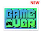 Game Over : Let's Replay Sticker waterproof vinyl decal for laptop, bike, car & bottle