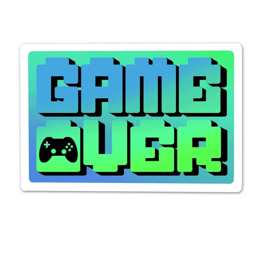 Game Over : Let's Replay Sticker - Stickers | STICK IT UP