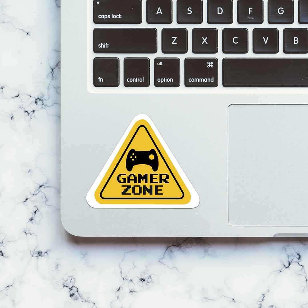 Gamer Zone Sticker waterproof vinyl decal for laptop, bike, car & bottle