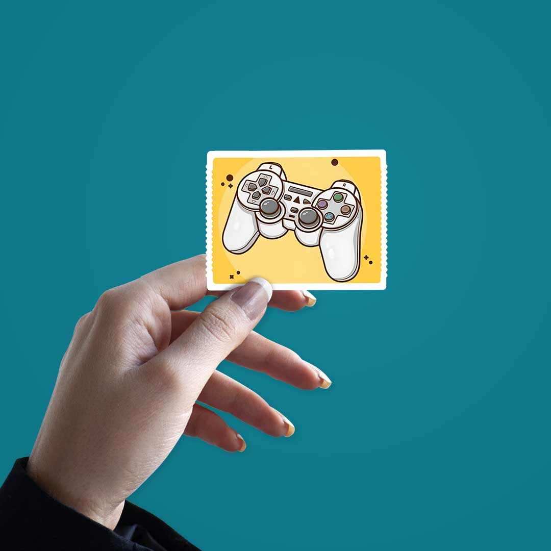 Gaming Remote Sticker waterproof vinyl decal for laptop, bike, car & bottle