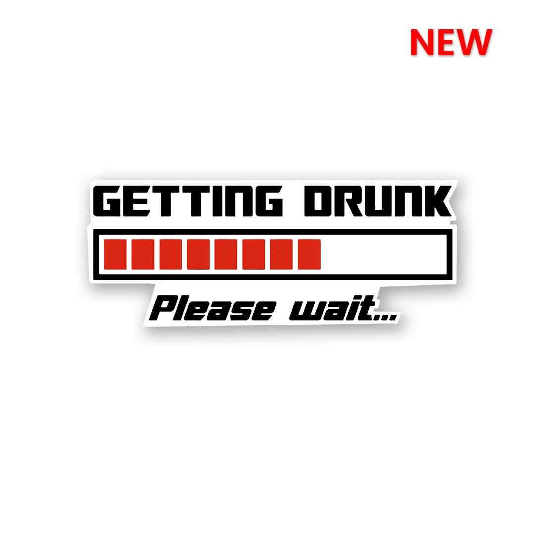 Getting Drunk Sticker - Stickers | STICK IT UP