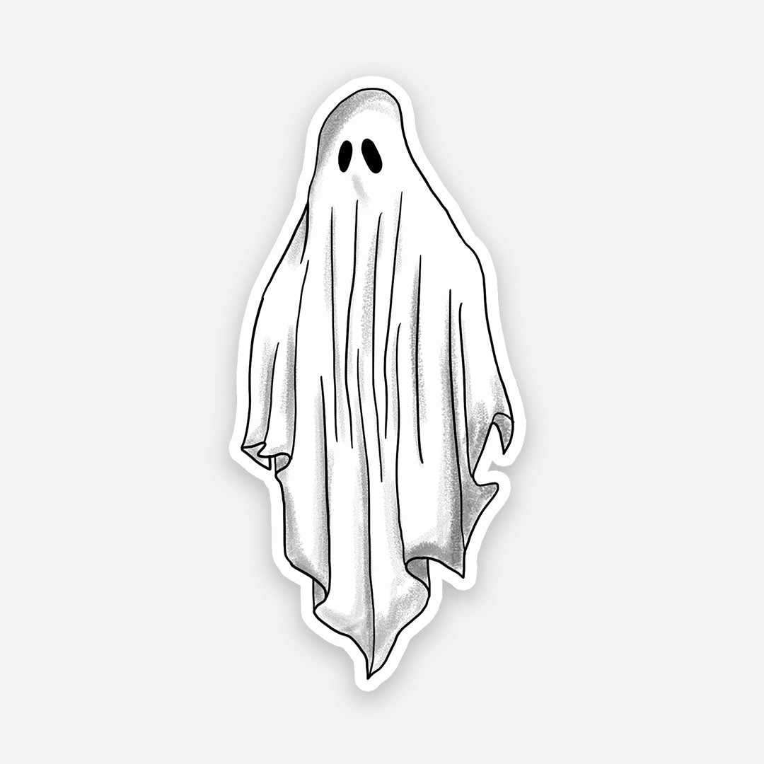 GHOST STICKER waterproof vinyl decal for laptop, bike, car & bottle