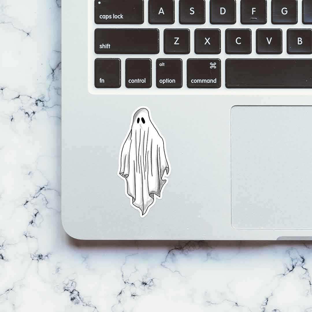 GHOST STICKER waterproof vinyl decal for laptop, bike, car & bottle