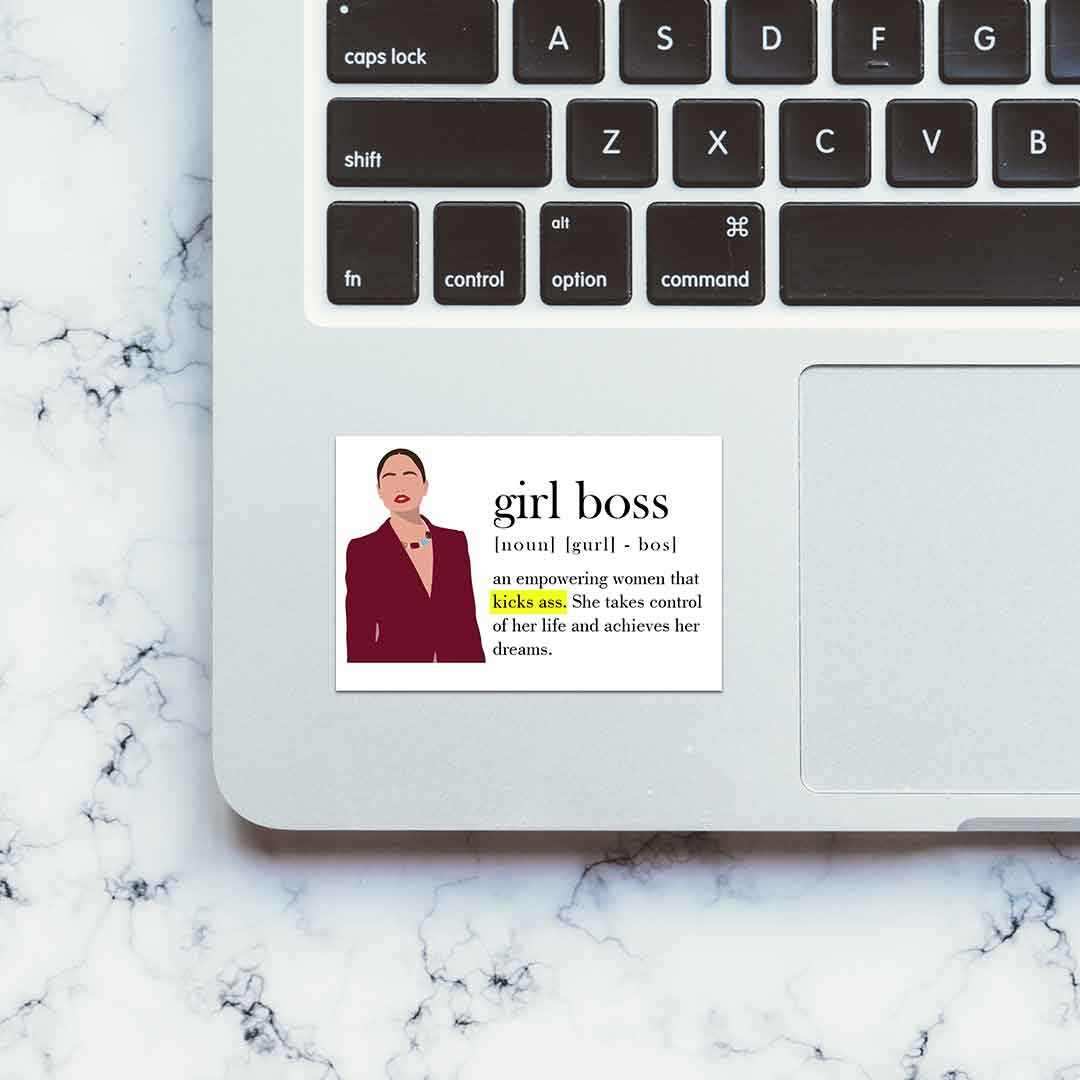 Girl Boss Sticker waterproof vinyl decal for laptop, bike, car & bottle