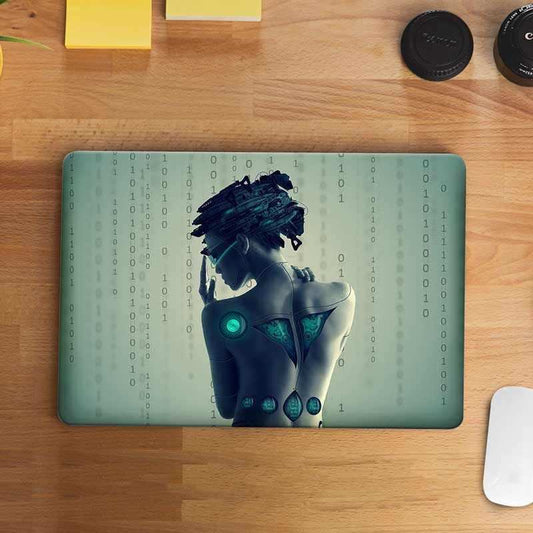 Girl Robot Laptop Skin - STICK IT UP