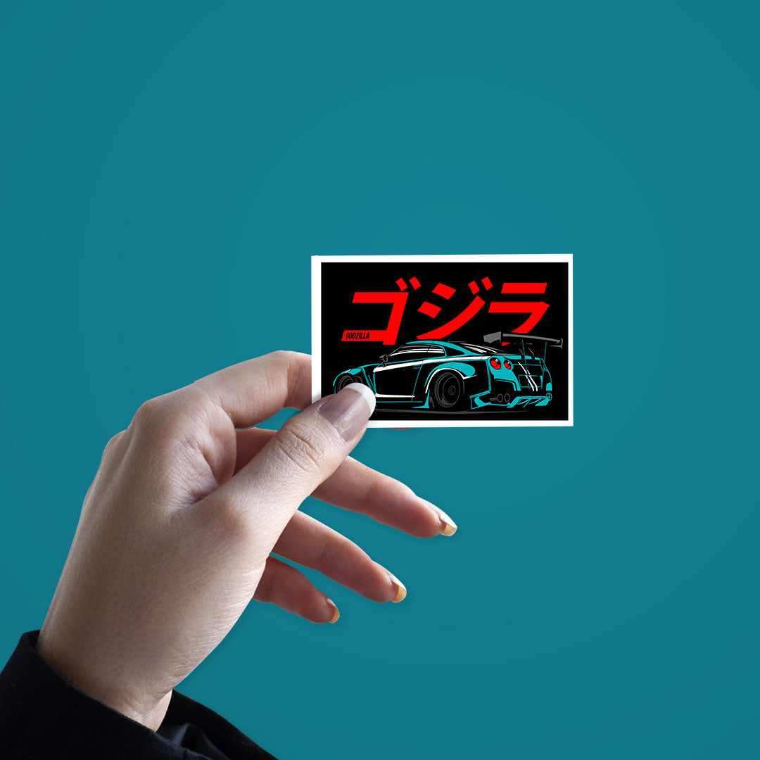 Godzilla Supreme Sticker waterproof vinyl decal for laptop, bike, car & bottle