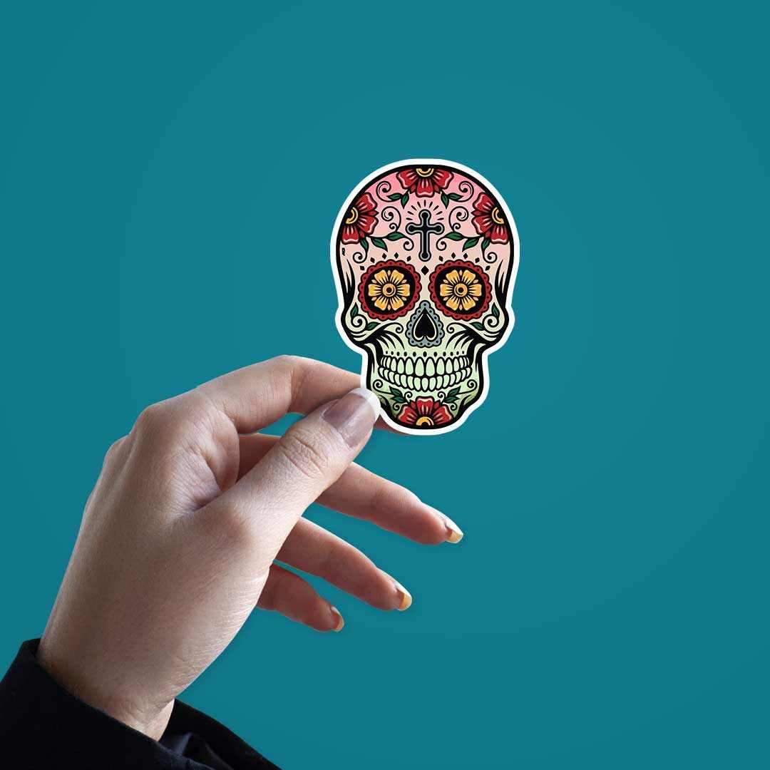 Graffiti skull sticker - STICK IT UP