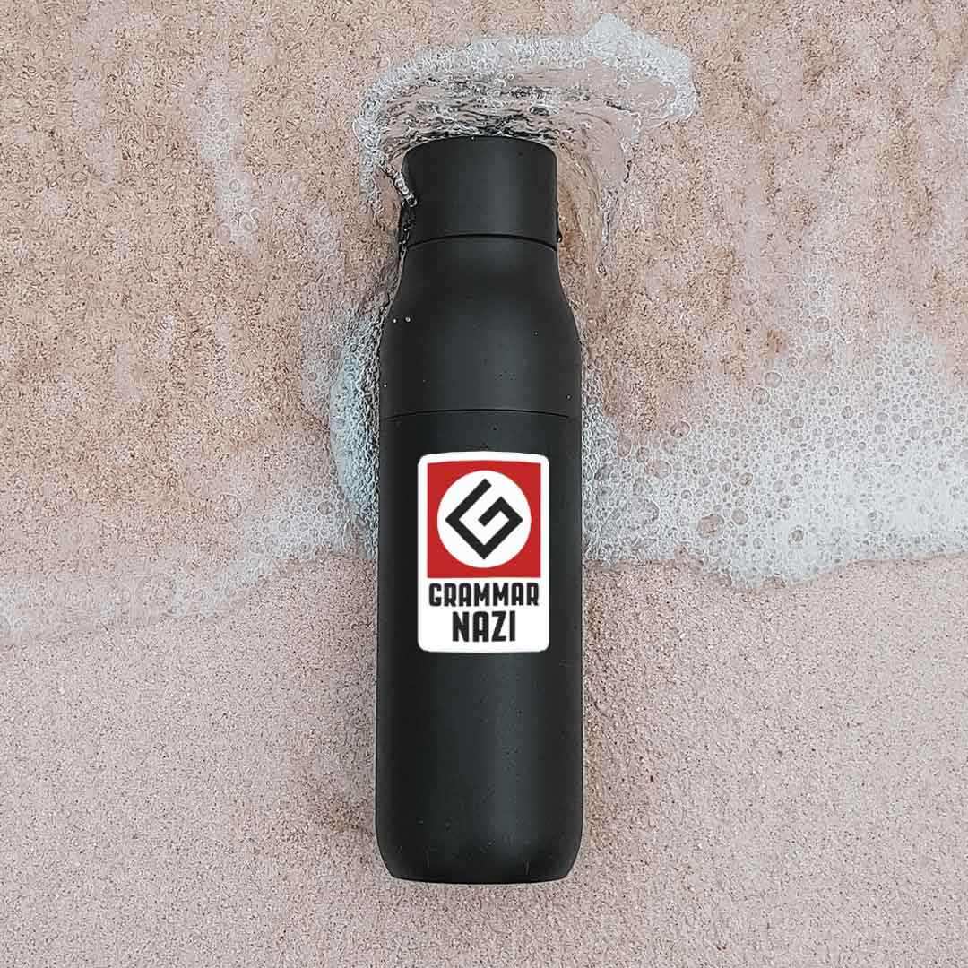 Grammar NAZI Sticker waterproof vinyl decal for laptop, bike, car & bottle