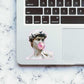 Greek God sticker waterproof vinyl decal for laptop, bike, car & bottle